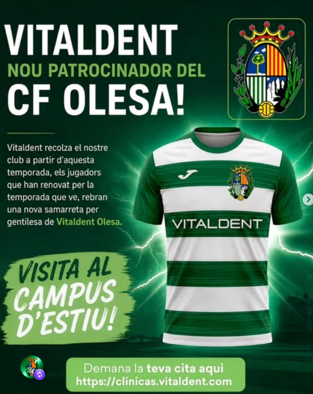 Vitaldent recolza el CF Olesa